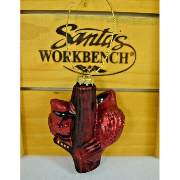 Santa's Workbench Holiday Christmas Ornament 6 Piece Set with Wooden Box - Picture 4 of 9